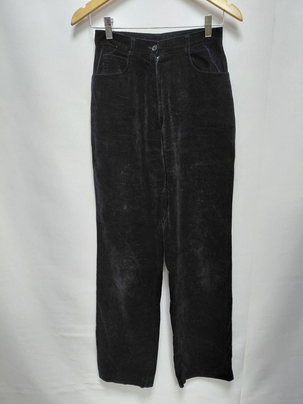 Mantessa 100% Cotton Pants Black Women Solid Straight Size 8